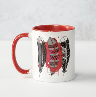 Raukura Mug - Red