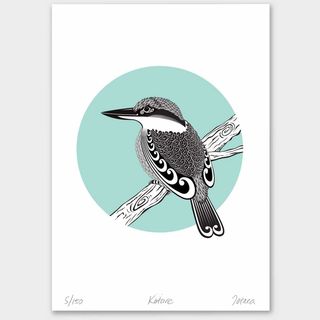 Kotare - Teal (A4)